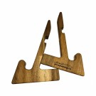 Skjærefjøl i Akasietre med Sort ring og stativ thumbnail