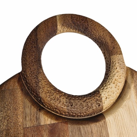 Skjærefjøl i Akasietre med Natur ring og stativ