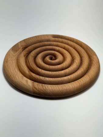 Straumvirvel Gryteunderlag Natur Eik rund